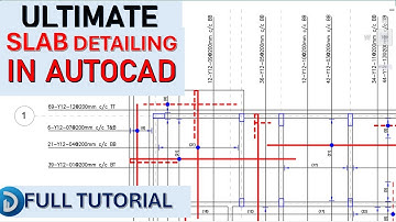 SLAB DETAILING in AutoCAD (Complete Detailing Per Length)