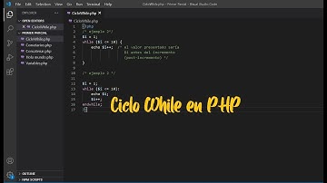 Ciclo while en PHP