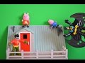 Peppa Pig Episode Imaginext Batman Saves The Day !! George pig and peppa pig get stuck