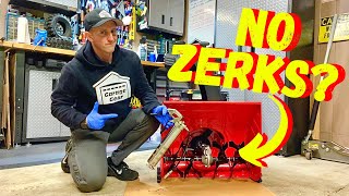 HOW TO GREASE SNOWBLOWER AUGERS WITHOUT ZERKS