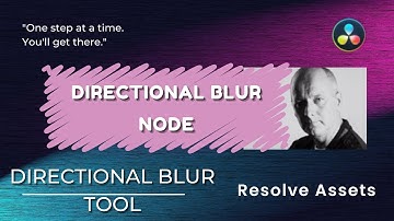Davinci Resolve Fusion - Directional Blur Tool