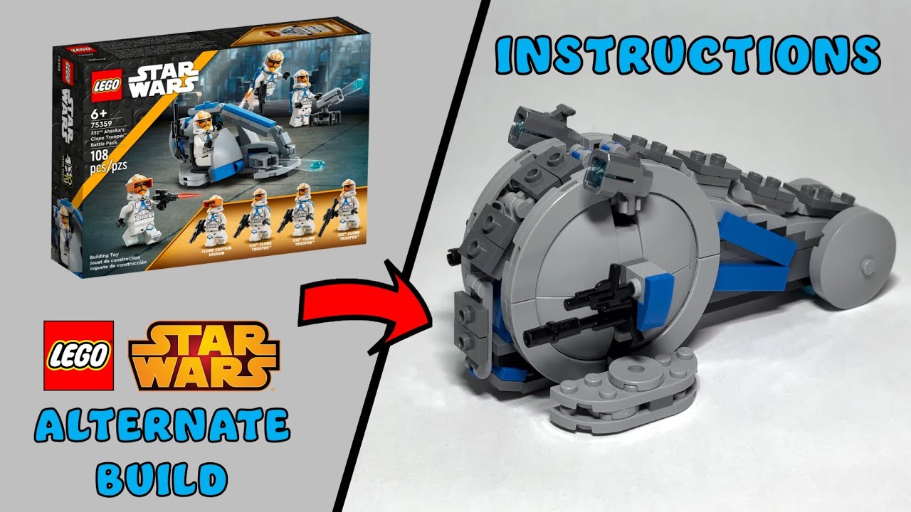 Lego Star Wars 75372 Alternate Build + Instructions - Clone Troopers &  Droids Battle Pack (2024) 