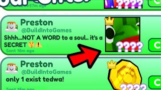 PRESTON GIFTED Me SECRET #1 TITANIC HIPPOLMELON CODE in Pet Simulator X