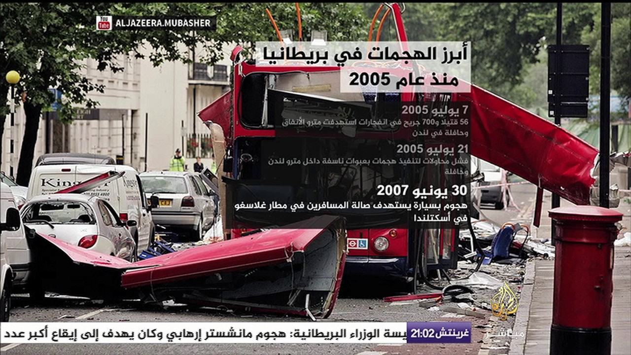 انفوجراف: أبرز الهجمات في بريطانيا منذ عام 2005