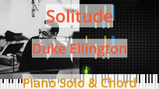 🎹Solo &amp; Chord, Solitude, Duke Ellington, Synthesia Piano