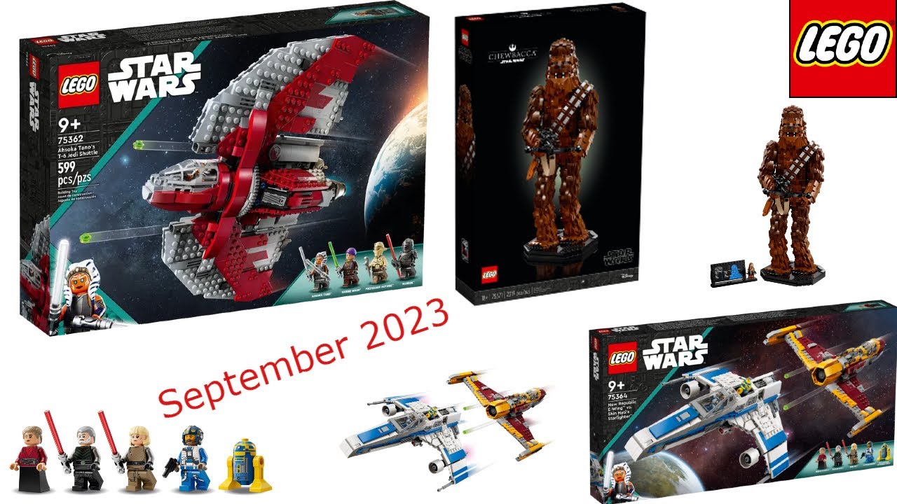 LEGO STAR WARS  AHSOKA SETS AND CHEWBACCA MODEL