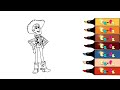 Woody|Toy Story |Coloring for toddlers and drawing for kids