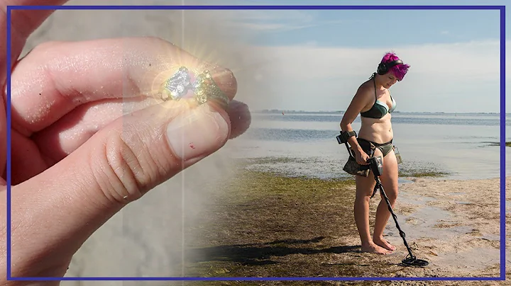 Girl Finds Ring | Metal Detecting the Beach | AT M...