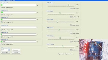 Arduino GUI interface  made with C# in VS2010
