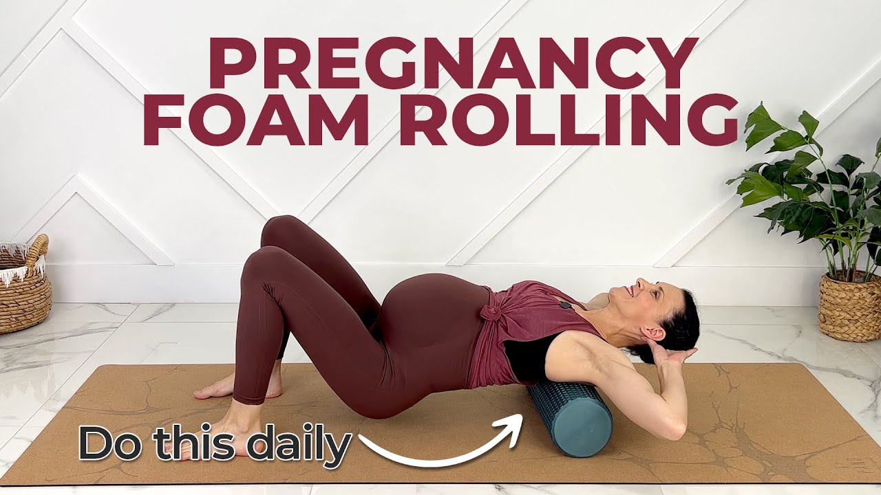 Relieve Your Pregnancy Aches In 7 Minutes! (5 Best Prenatal Foam Rolling Exercises)