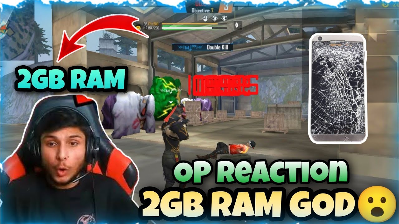 OP REACTION ON MY 2GB RAM GAMEPLAY PLAYING LIKE PC 🔥 