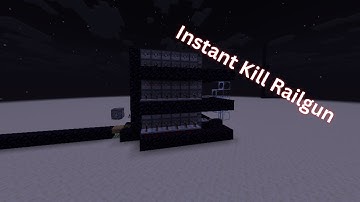 How to make a INSTANT KILL Railgun in Minecraft