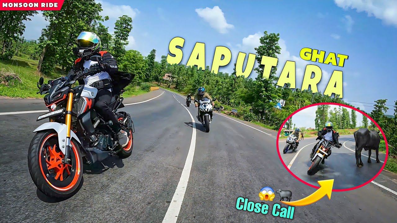 Saputara's Deadly Sharp Turn! 😱 | R15 vs MT15 Rocket 🚀| Saputara Hill station | Saputara