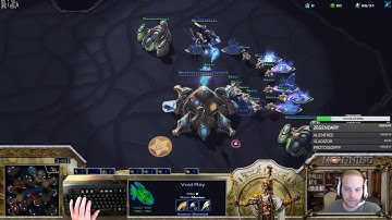 MCanning vs IIIIIII PvP, deflecting a cannon rush with proxy nexus void ray