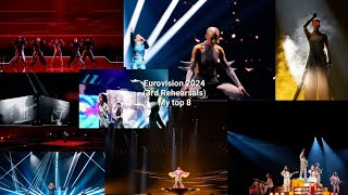 Eurovision 2024 (1st Rehearsals) | Semi-final 2 | My top 8