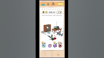 Brain test level 317 solution / solve this murder case, detective.