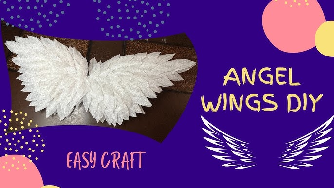 BUDGET-FRIENDLY AND EASY ANGEL WINGS / DIY ANGEL WINGS MADE OF PAPER 