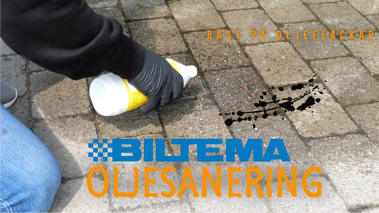 Test av Biltema oljesanerare 36-393 och 2 andra metoder som funkar mot oljefläckar!
