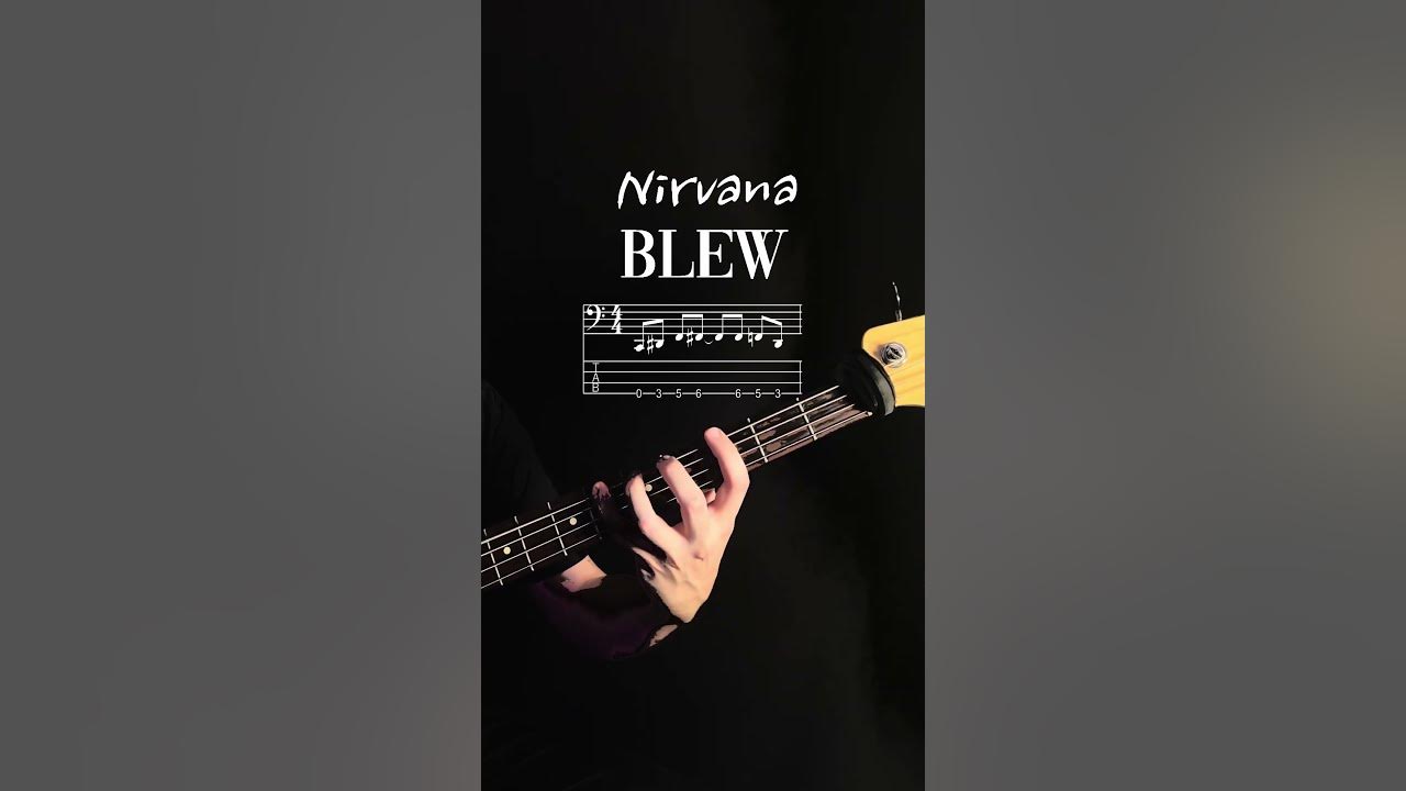 Easy Basslines | Blew - Nirvana #bassguitar #basstutorial #basscover