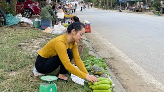 FULL VIDEO: 60 Day Go to the market to sell melon, squash, vegetables, eggplant & take care of pets.
