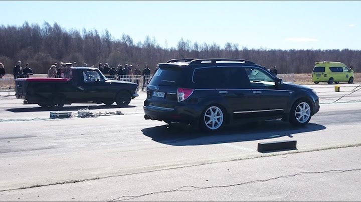 IZ-2715 Turbo vs Subaru Forester 1/4 mile drag race