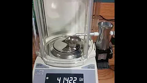 Auto trickler test on A&D HR-100A