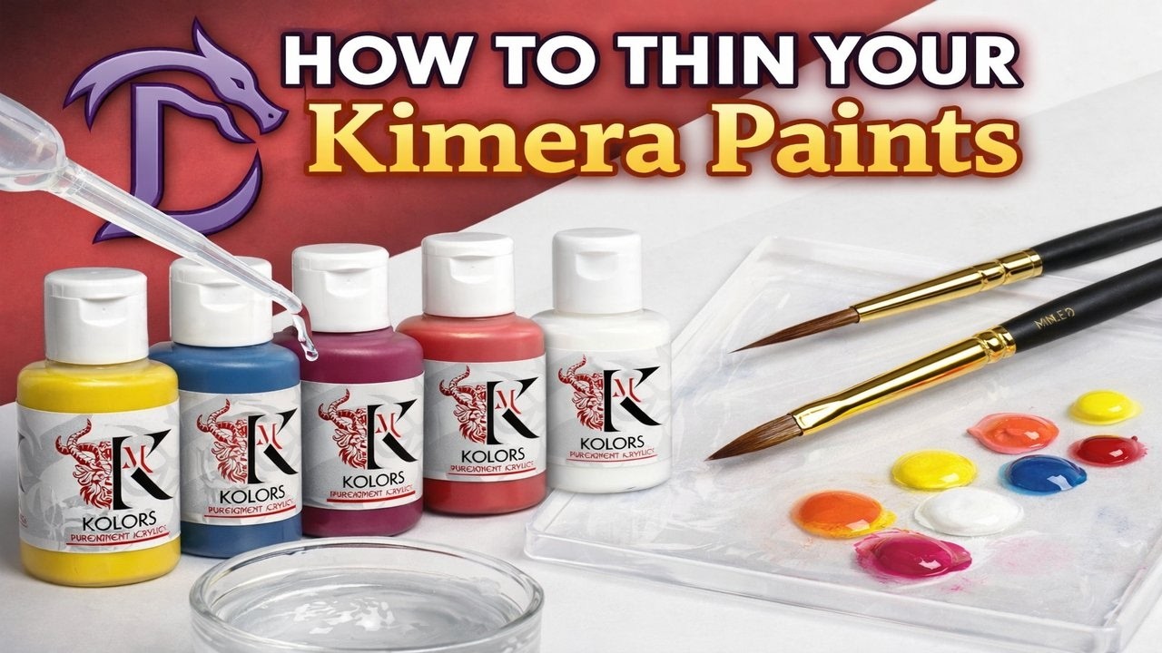 How to thin your Kimera Paints and How to Load your Brush -Llama