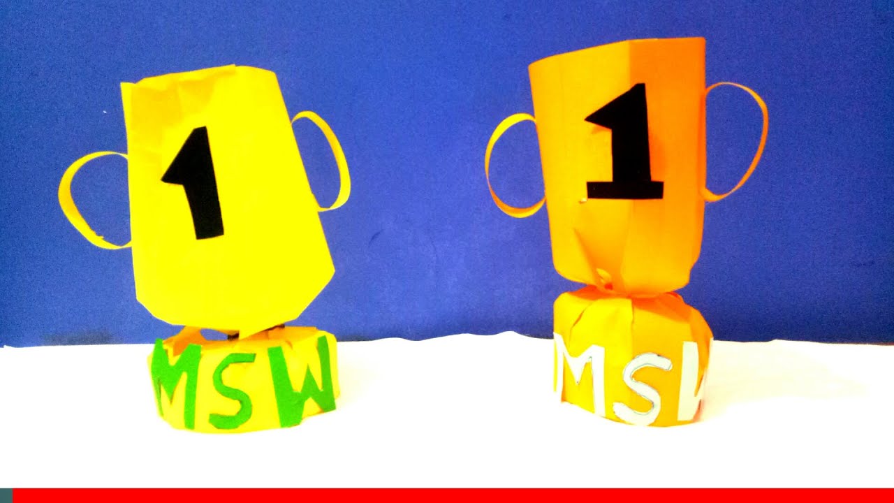 how-to-make-trophy-with-paper-easy-how-to-make-trophy-with-paper