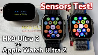 HK9 Ultra 2 SmartWatch vs Original Apple Watch Ultra 2 - SENSORS TEST (watchOS 10, 2GB Storage)