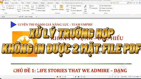 Xử lý trường hợp không in được 2 mặt file PDF.