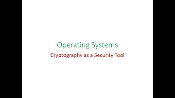 Cryptography as a Security Tool | Solved Example | Operating Systems