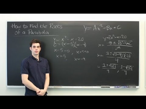 How to Find the Roots of a Parabola: All About Parabolas