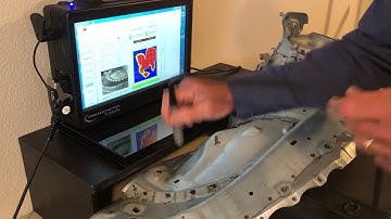 NDT test of spot welds using ultrasonic system