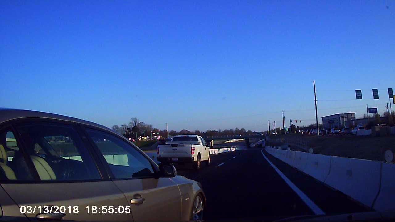 Hit and Run: Please help! BMW forces driver into barrier