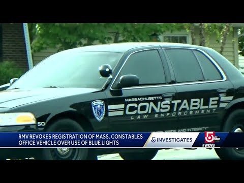 RMV revokes registration of Mass. Constables over blue light use