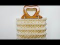 How to make  Beaded Hand Purse /Pearl Beaded Handbag/Beaded Handbag | Nomi.Namita crafts |