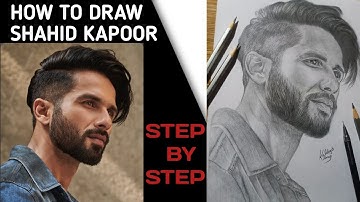 How to Draw  Shahid Kapoor sketch step by step 😊|| artist_boy_kuldeep