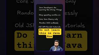 You are learning Java Wrong I'm 2026❌ #coding #education #javaframework