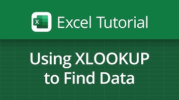 Excel Video Tutorial: Using XLOOKUP to Find Data