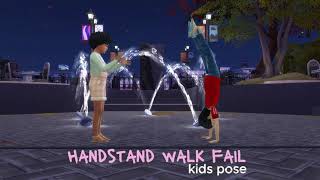 Handstand walk fail | sims 4 pose animation