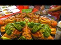 Street Food and Wet Market in Phuket, Thailand. Best Stalls of Banzaan Market in Patong City