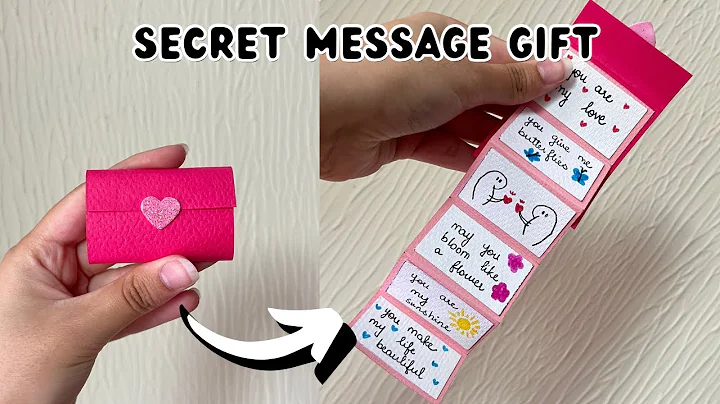 Heart Secret Message Gift For Boyfriend/Girlfriend/Bestfriend On Valentine's Day | 3D Paper Crafts