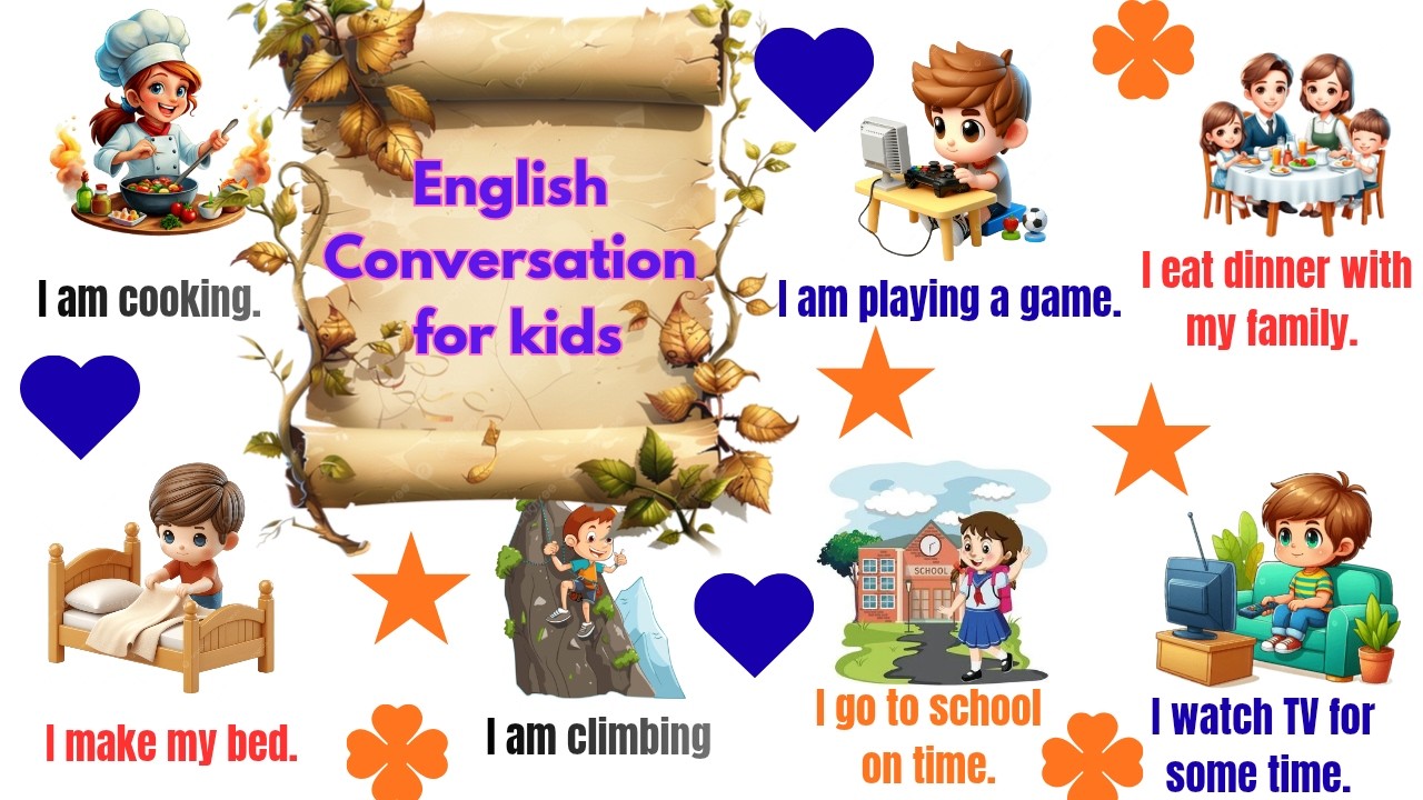 Daily routine for kids || Daily routine sentences || #englisheveryday