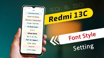 Redmi 13C 5g Font Style Change | Redmi 13C Font Style Kaise Change Kare