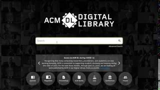 Navigating Acm Digital Library