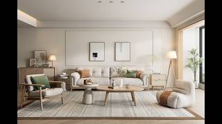 Scandinavian Style Living Room Rendering in D5 Render, Step by Step Tutorial