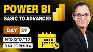 MTD, QTD, YTD and Custom Calendars in Power BI | Power BI - From Basic to Advance in Marathi |Day 29