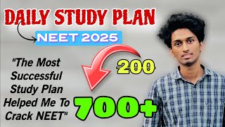 Watch This Before Starting 2025 NEET Preparation🔥Ultimate Daily Study Plan🏆14 Hrs Study Completed✨