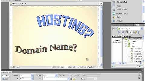 Dreamweaver CS5 Tutorial Domain Names Versus Web Hosting Adobe Training Lesson 11.1
