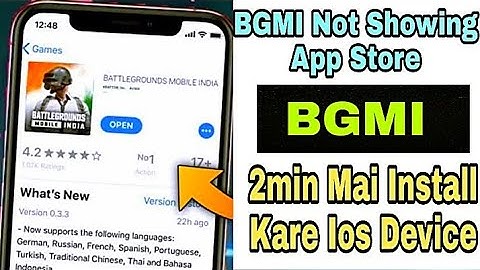 BGMI Not Showing App Store Problem Fix || Battleground Mobile India ios download Problem fix